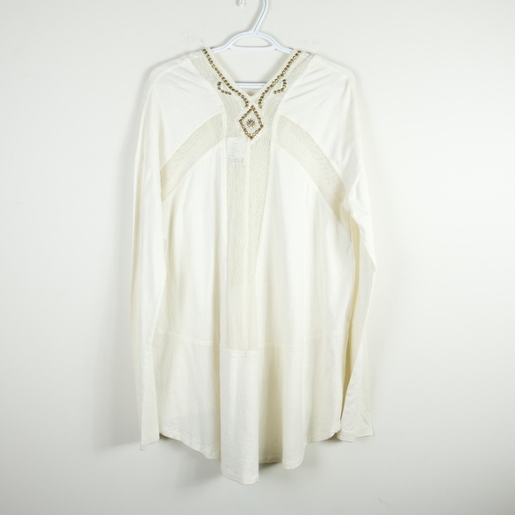 Free People Embellished Sequin Long Sleeve Tunic M - Picture 2 of 2
